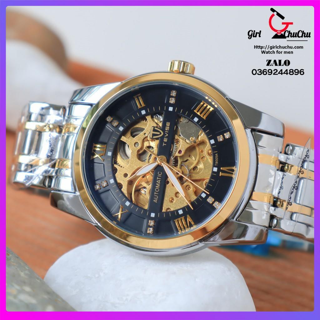 Đồng hồ cơ nam Tevise với máy cơ lộ full 2 mặt nhìn cực đẳng cấp với khả năng tích cot lâu ấn tượng [ Đồng Hồ Cơ ] | BigBuy360 - bigbuy360.vn