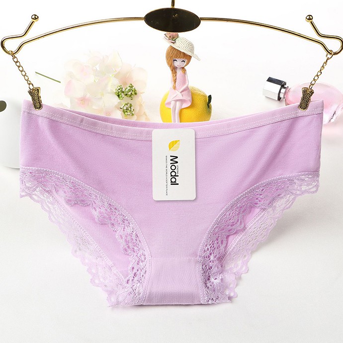 Combo 6 Quần Lót Nữ Coton Phối Ren MS1327
