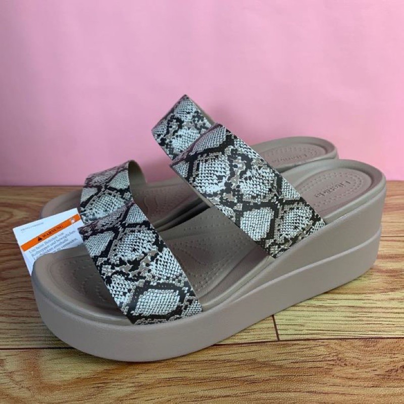 Dép cao gót, dép Lê cao 7p nhựa mềm Brooklyn êm mềm nhẹ