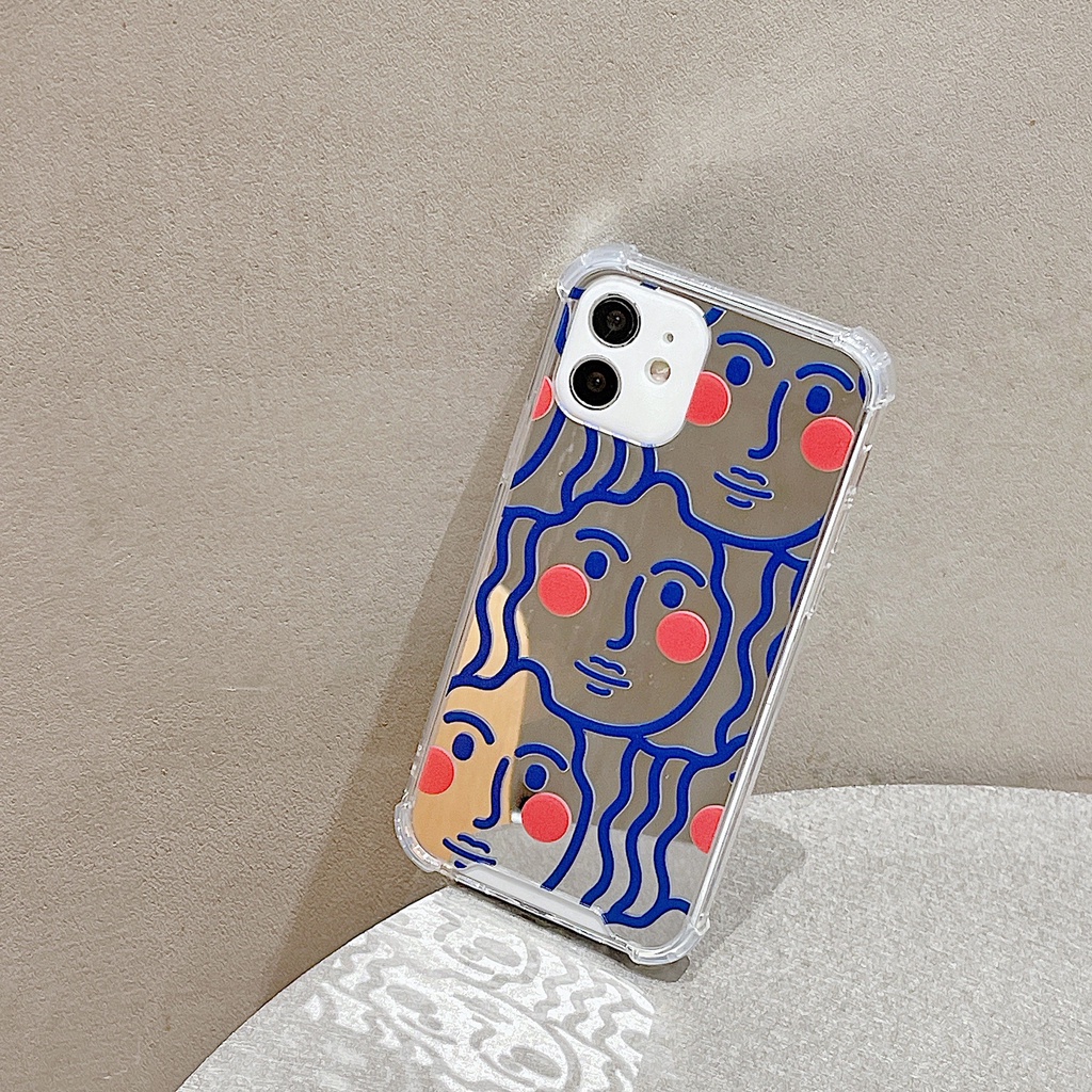 Ốp lưng iphone Ốp Điện Thoại TPU silicone Mặt Gương Thời Trang Cho iPhone 11 pro max X Xr Xs max 7 8 Plus 13 14pro pro max Dinuo case