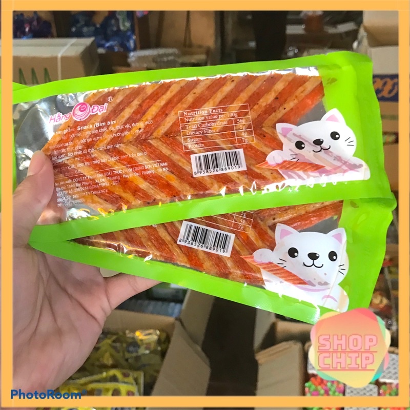 Snack Mèo Yêu Cá Hằng Đại Vị Cay Cay HOT, snack cay xé miếng, đồ ăn vặt, ăn vặt tuổi thơ cổng trường