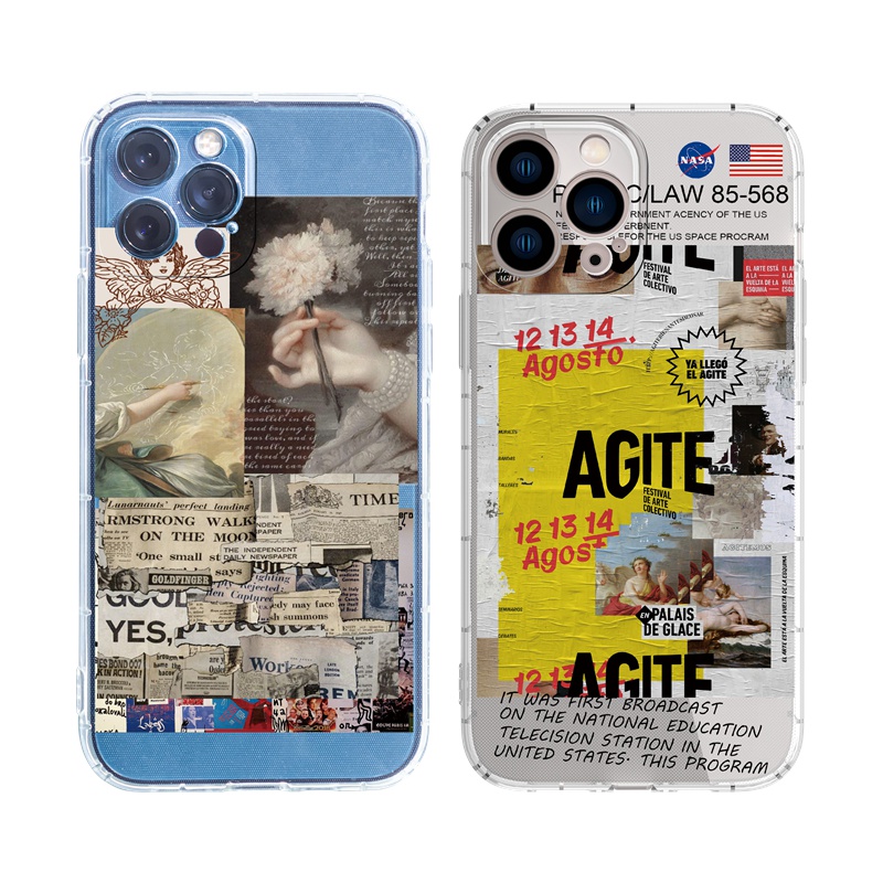 Ốp lưng iphone Ốp lưng iphoneỐp điện thoại silicon trong suốt thích hợp cho iPhone 11 Pro 12 13 Pro Max 6 6s XS Max XR Xs 8 7 Plus