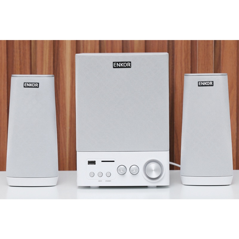 Loa vi tính 2.1 Enkor E900 Bạc