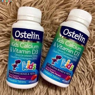 Canxi Khủng Long Ostelin & Vitamin D3 Bổ Sung Canxi Cho Bé Úc 90v