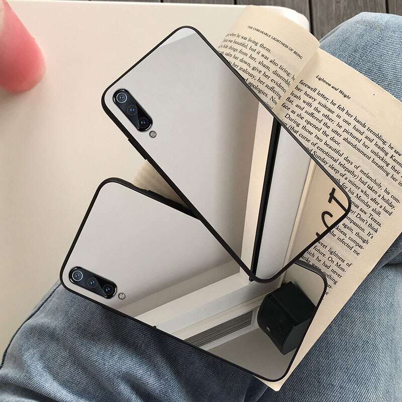 Ốp Điện Thoại Tráng Gương Viền Đen Cho Samsung A03S A04S A8 A6 + A10 A10S A12 A13 A20 A20E A20S A30 A30S A50 A50S A70 A70S A21 A21S A20E A31 A51 A71