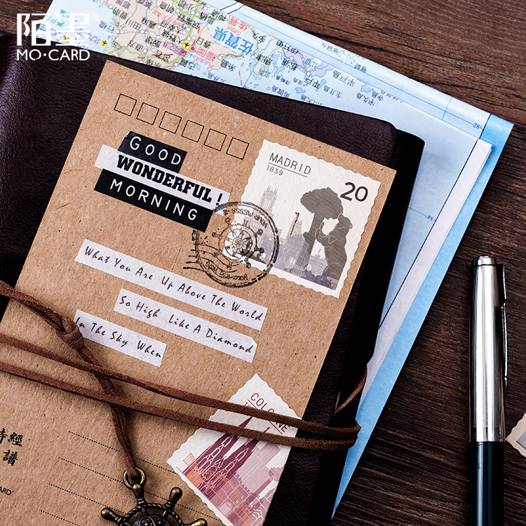 Set 46 Miếng Dán Con Tem Imoda Trang Trí Dễ Thương