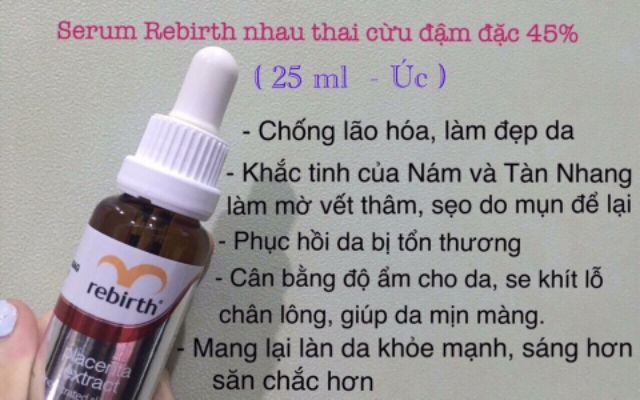 Serrum Nhau thai cừu Rebirth