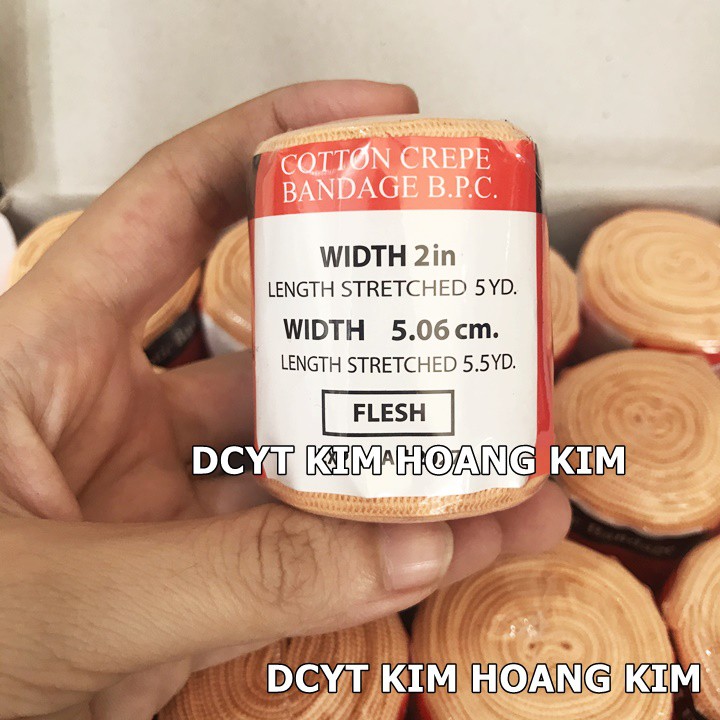 (Date 2027) Hộp 12 cuộn băng thun y tế 1 móc Quang Mậu - dụng cụ sơ cứu