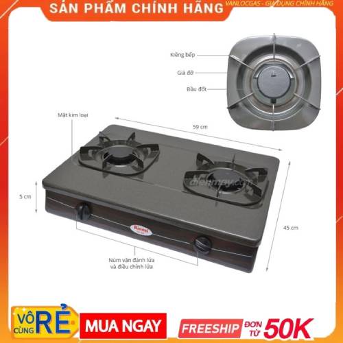 Bếp gas đôi - Bếp gas đôi Rinnai-RV -360- Bếp ga đôi