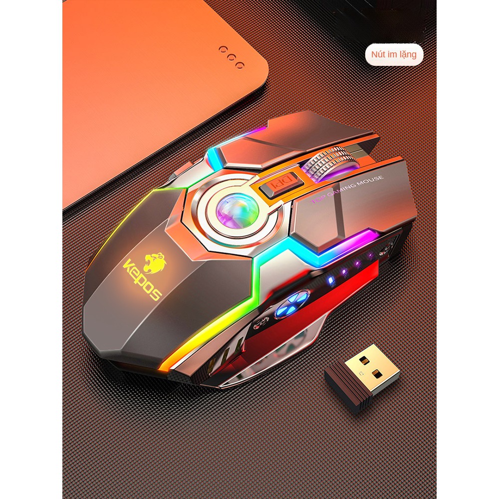 Chuột không dây chơi game Bluetooth, cơ chế im lặng, thích hợp cho Microsoft, Apple, Xiaomi, máy tính xách tay