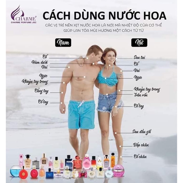 Nước hoa Charme No.1 Signature 100ml Bí ẩn Gợi cảm Quyến rũ