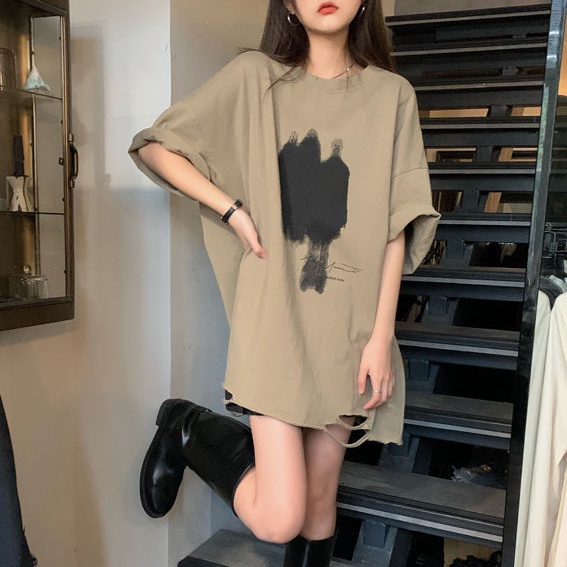 Áo Thun Tay Ngắn Dáng Rộng Thiết Kế Mới Cho Nữ