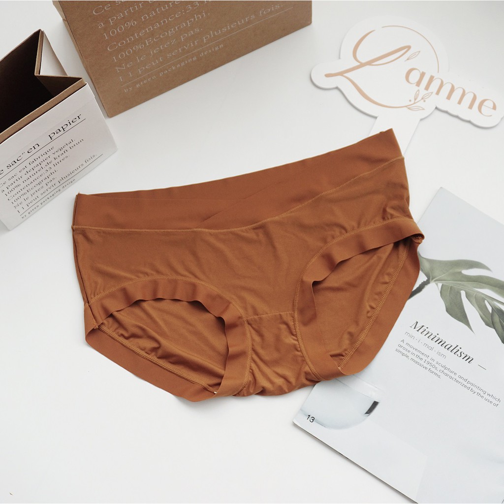 [Mã LT20 giảm 20K đơn 150K] Quần lót bầu chất liệu tơ lạnh mềm mại thoáng mát 6 màu by LAMME | BigBuy360 - bigbuy360.vn