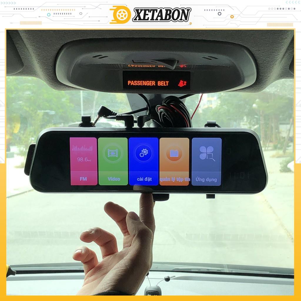 Camera hành trình gắn gương D10, cảnh báo va chạm, màn hình full HD, bảo hành 12 tháng