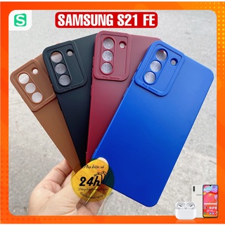 Ốp lưng dẻo màu Samsung Galaxy S21 Fe 5G có gờ bảo vệ camera S21 FE
