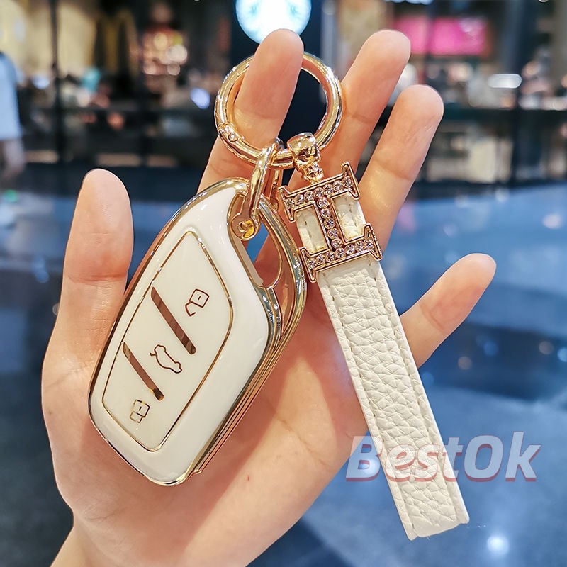 Vỏ Chìa Khóa 3 Nút Cho Xe MG HS EV MG-ZS MG3 MG6