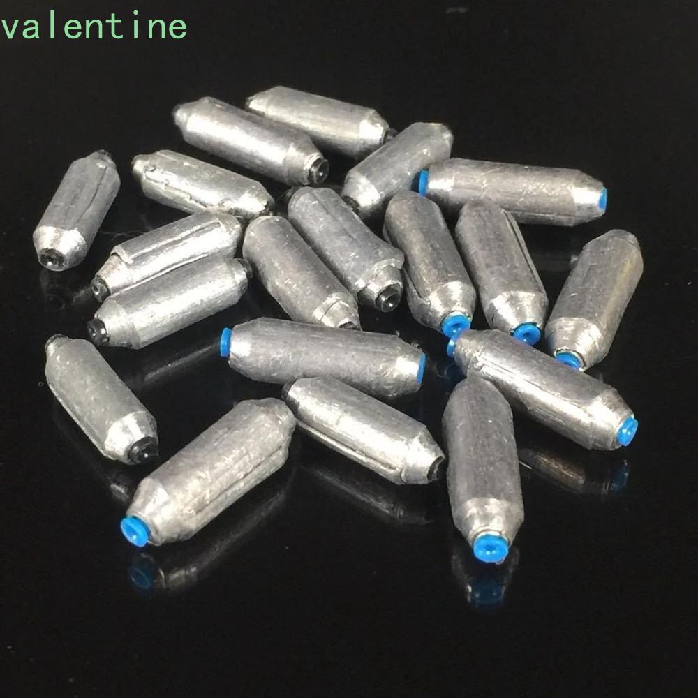 AVALENTINE 15PCS Fishing Lead Sinker Fishing Accessories Fishing Beads Quick Replace Anti-corrosion Sinkers Weight Split Shot Sinking Bait Various  Sizes Adjustable Angling Gear/Multicolor