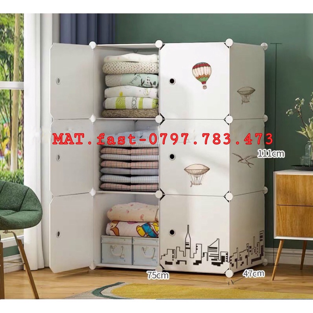 TỦ NHỰA LẮP GHÉP 6 NGĂN - Ô THÔNG MINH TIỆN LỢI DÀNH CHO GIA ĐÌNH SINH VIÊN