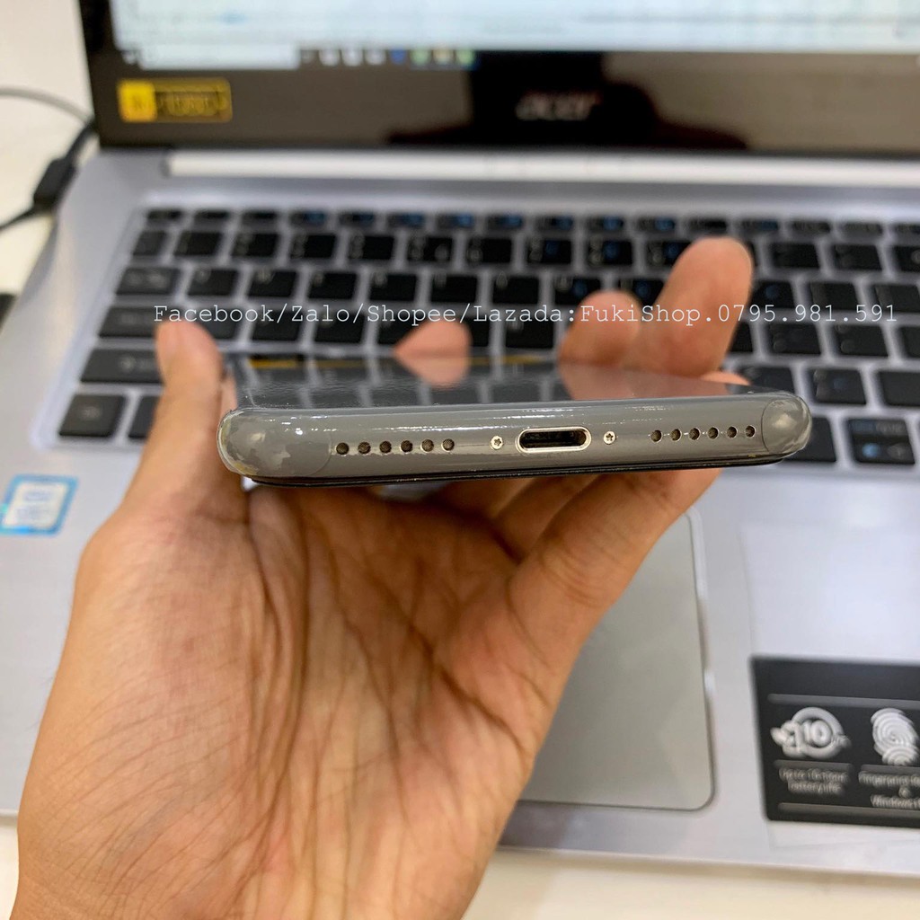 Tấm Dán Skin mặt sau Glossy Nardo Grey Full Viền Dành cho 5 6 7 8 6plus 7plus 8plus X XS XR XSMAX 11 PRO MAX