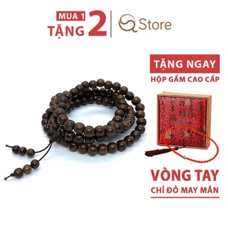 Vòng trầm hương 108 hạt, vòng tay phong thủy, chuỗi 108 hạt gỗ trầm hương tự nhiên cao cấp