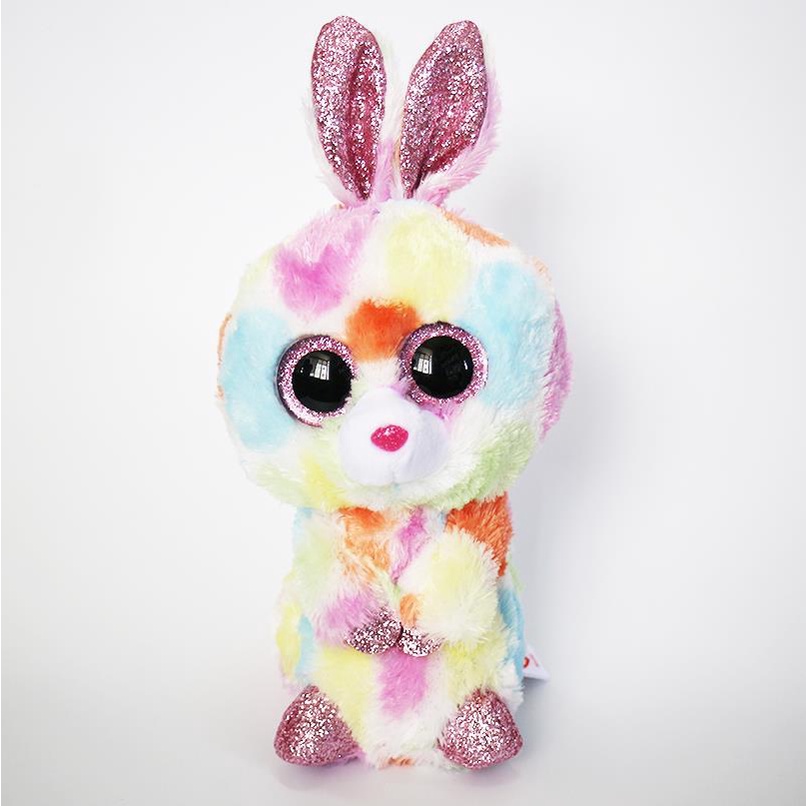 Thú Nhồi Bông Hình Con Thỏ Mắt To 6 Inch 15 CM Nhiều Màu Sắc Cho Bé Trai Và Bé Gái