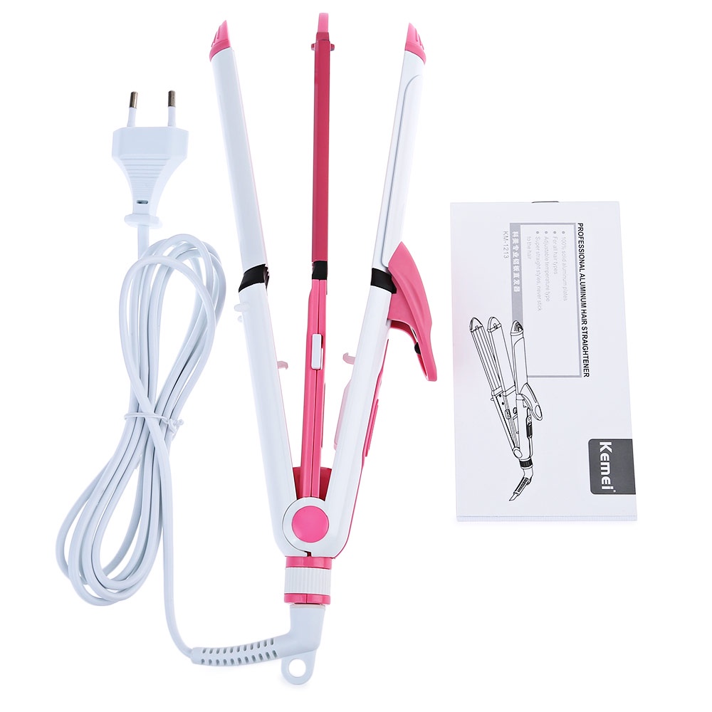 Máy Làm Tóc Tạo Kiểu Tóc kemei 1213 Đa Năng 3in1 Uốn, Phồng, Duỗi Nhanh Chóng