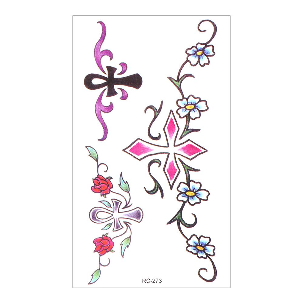 Hình xăm dán tạm thời họa tiết lông vũ và hoa nhiều kiểu bắt mắt chống thấm nước chuyên nghiệp