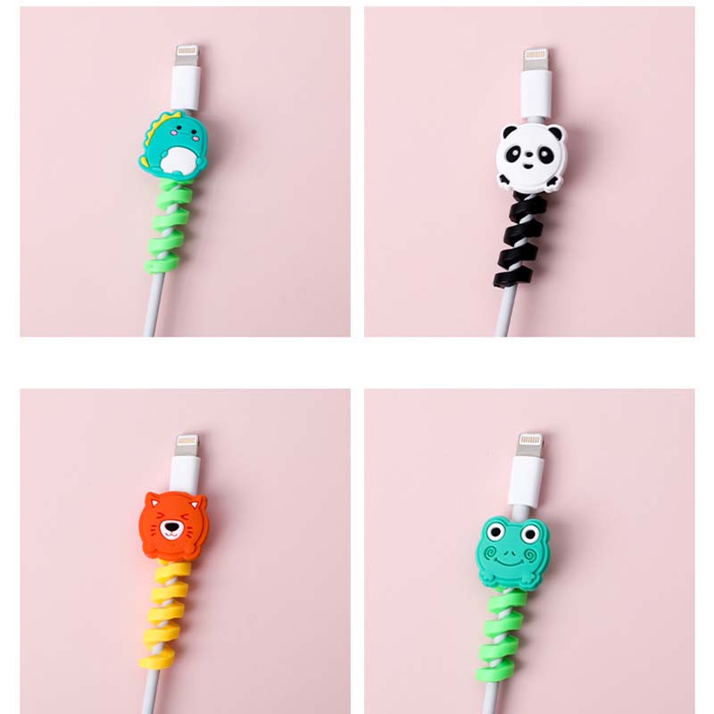 Đầu Bảo Vệ Cáp Sạc/Tai Nghe Hình Động Vật Dễ Thương Độc Đáo