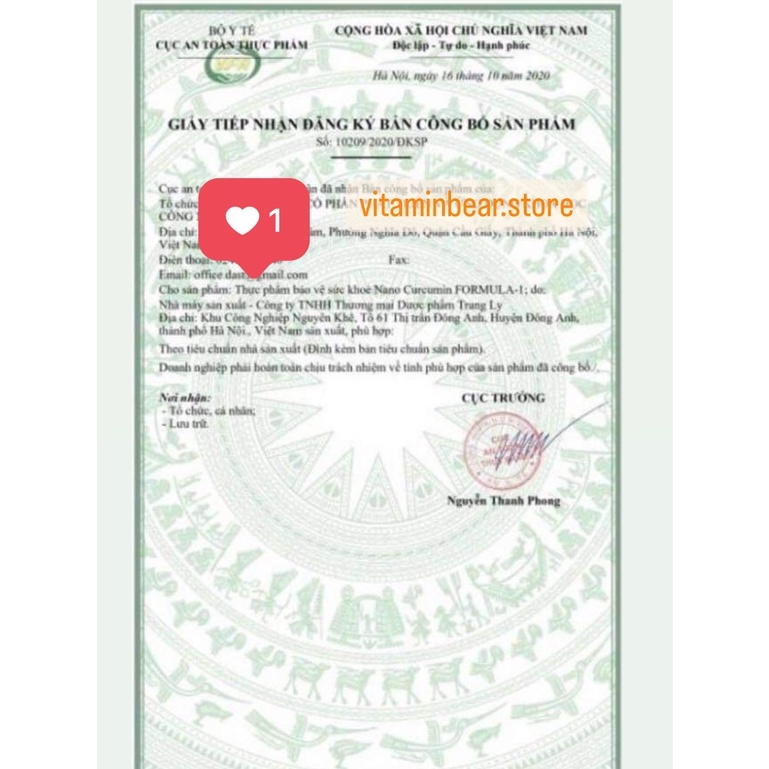 Nghệ Curcumin Nano Hàn quốc bán từ 10 tép Golden Gift