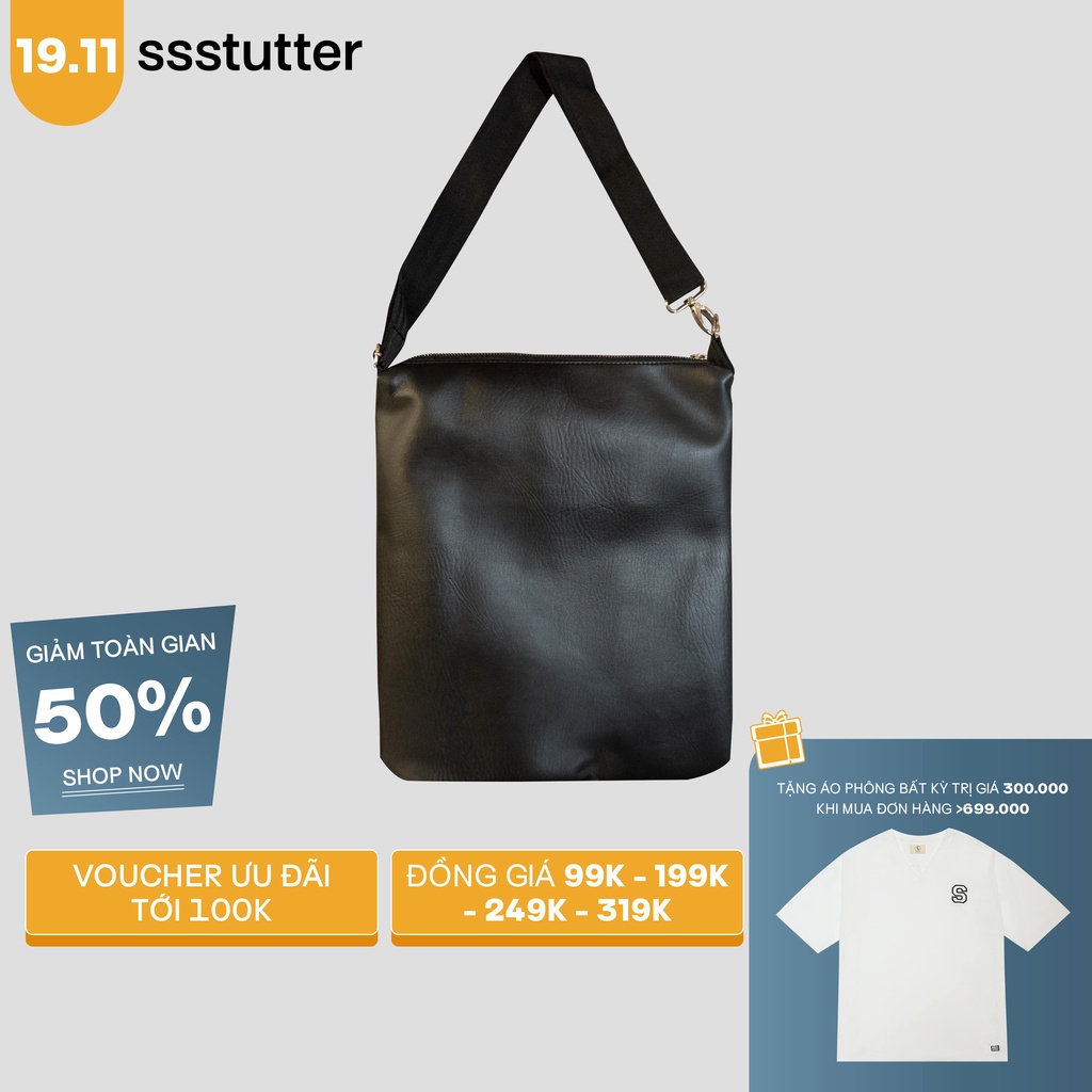 [Mã MABR30FA giảm 10% tối đa 30k đơn 99k] Túi Đeo Chéo SSSTUTTER Leather Canvas Bag Ver.1
