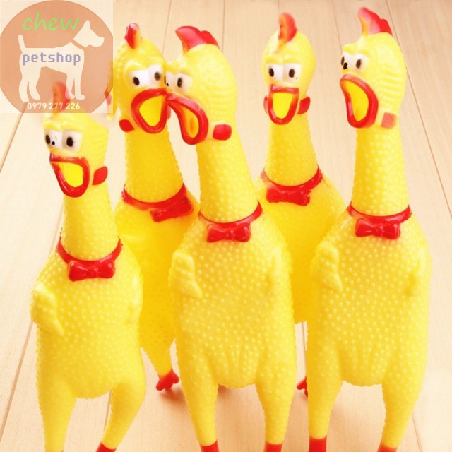 Đồ Chơi Gà Nhựa  dành cho chó mèo - Phụ kiện chó mèo Chew petshop