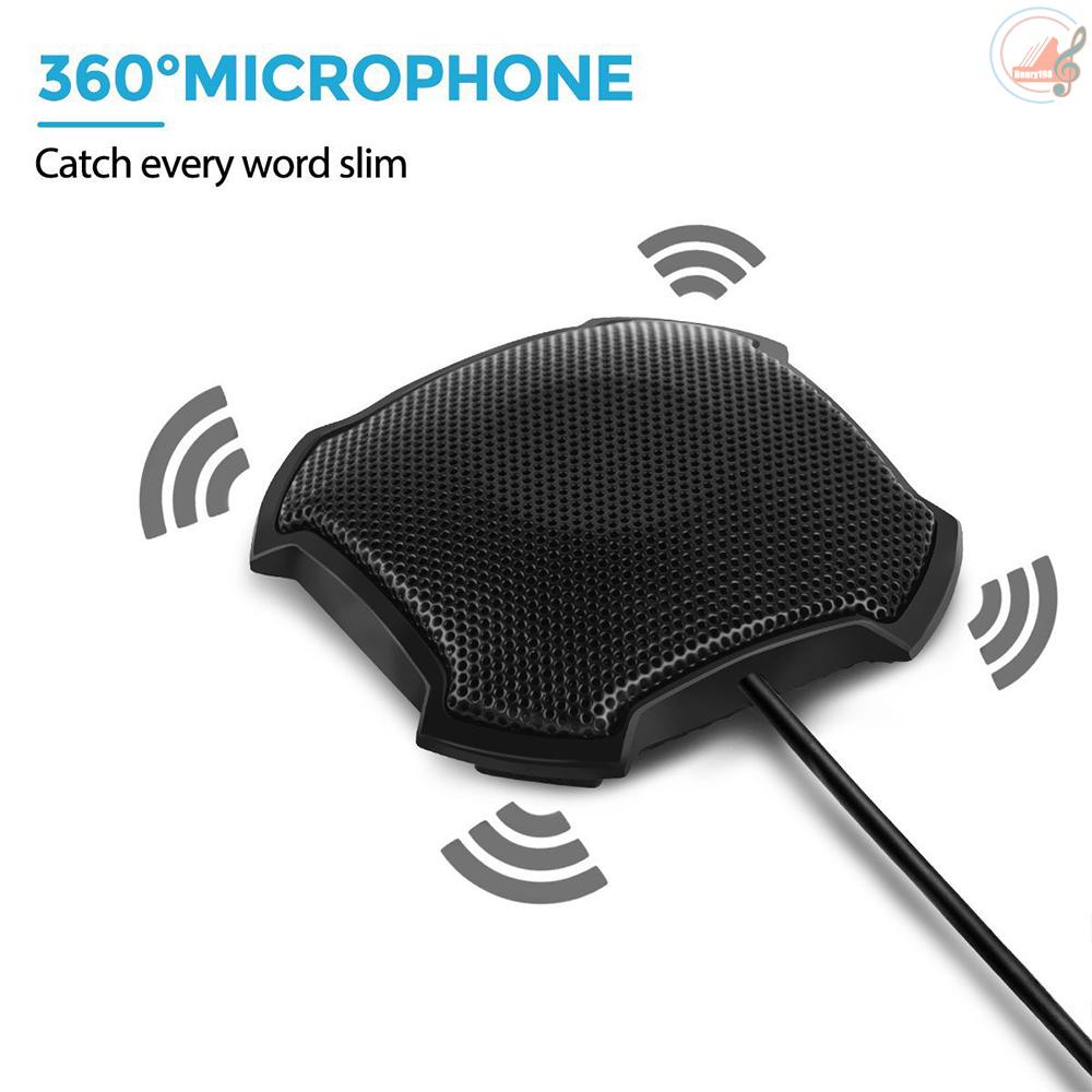 ✍H H✔Micro để bàn 3.5mm xoay 360 độ° Micro thu âm đa hướng có dây cho máy tính/Laptop | BigBuy360 - bigbuy360.vn