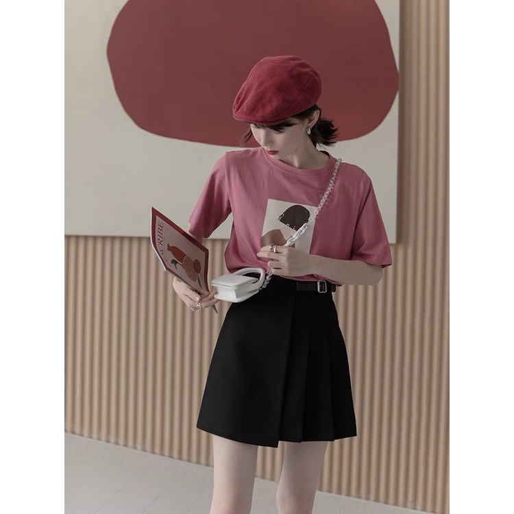 CHÂN VÁY XẾP LY NGẮN QUỐC DÂN dáng chữ A lưng cao phong cách tennis