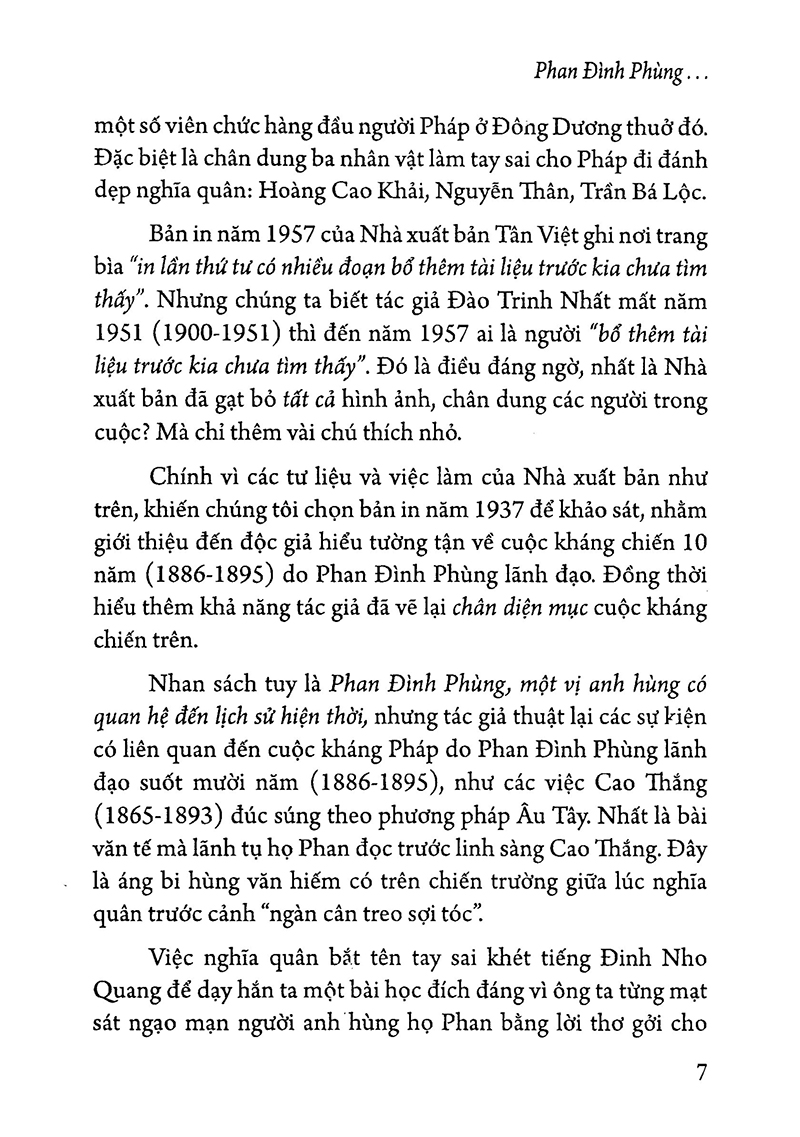 Sách Phan Đình Phùng Một Vị Anh Hùng Có Quan Hệ Đến Lịch Sử Hiện Thời