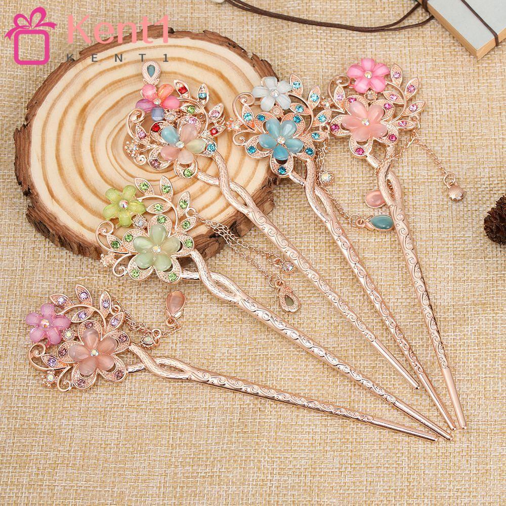 Cô Gái KENT1|Kẹp Tóc Hình Hoa Nhiều Màu Sắc Phong Cách Cổ Điển Thời Trang Dành Cho Nữ