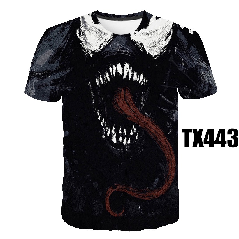 Áo Thun Tay Ngắn In Hình Venom Marvel Thời Trang Cho Nam Nữ