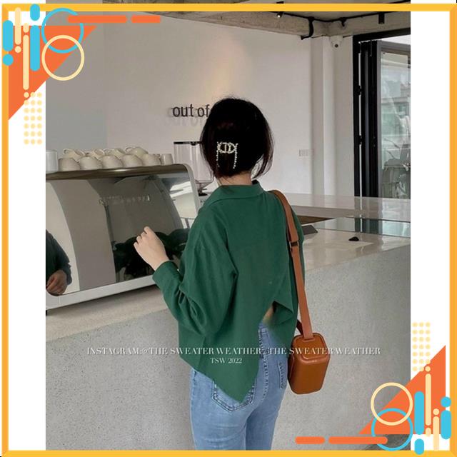 Áo sơ mi chéo tà, áo croptop vạt tà sau lưng MSP90804 | BigBuy360 - bigbuy360.vn