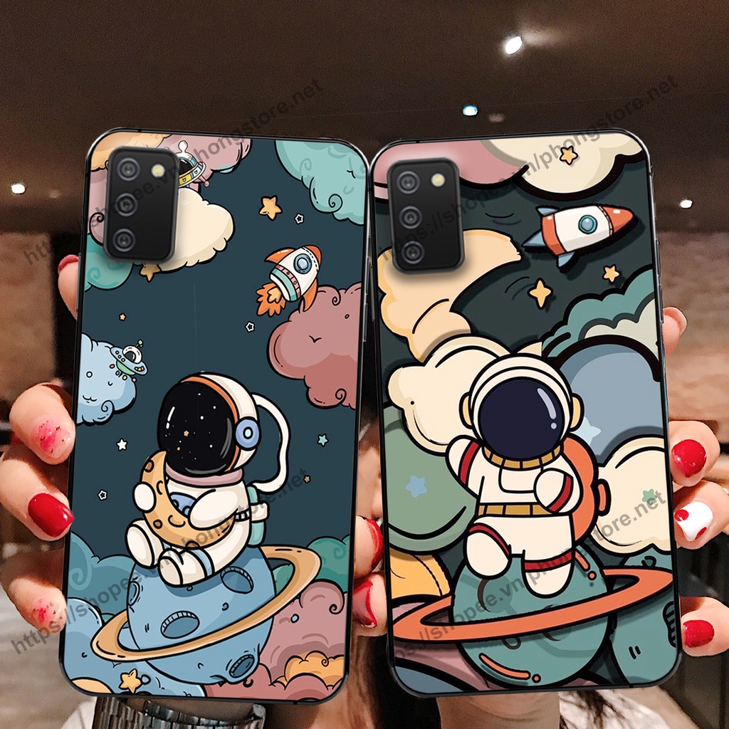 Ốp lưng Samsung A02s / A03s vũ trụ phi hành gia cực hot siêu cute-rẻ-bền