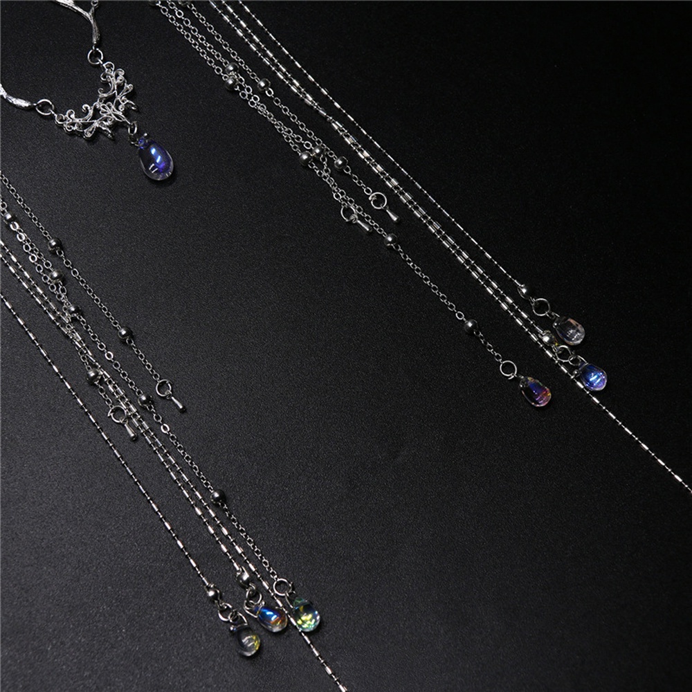 Trâm cài tóc phối tua rua đính hạt long lanh phong cách Trung hoa thời trang dành cho nữ