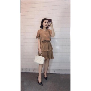 Váy lụa 2 tầng cho nữ