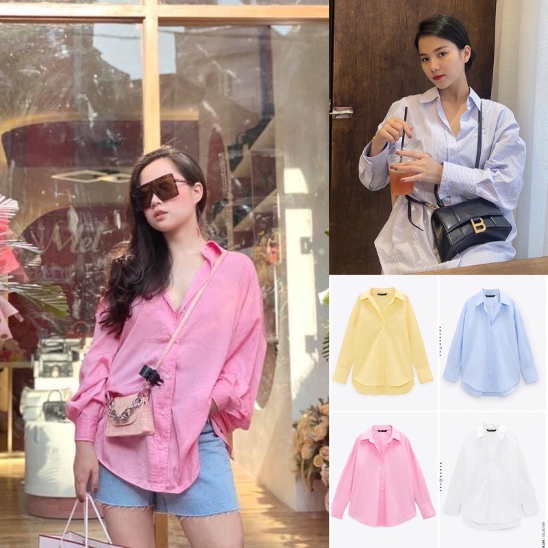 [ORDER-XUẤT TAG CHUẨN] Áo sơ mi Zara basic xuất xịn