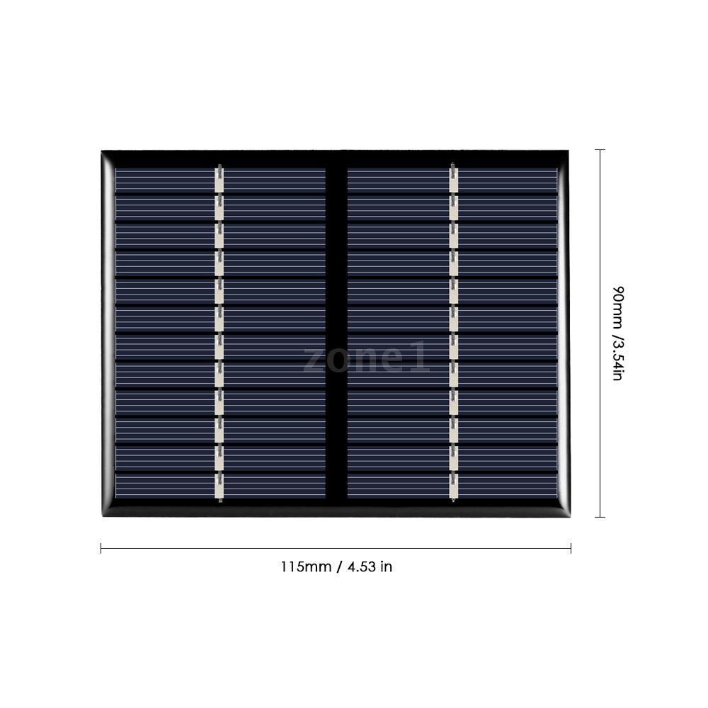 Tấm Sạc Pin Năng Lượng Mặt Trời 1.5w 12v 115x90mm