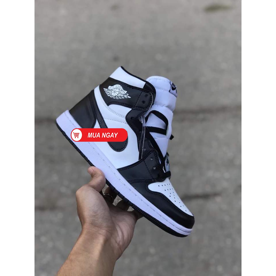 [Mã FAMAYMA2 giảm 10K đơn 50K] Giày Thể Thao Jordan 1 Đen Trắng Cao Cổ Nam Nữ | BigBuy360 - bigbuy360.vn