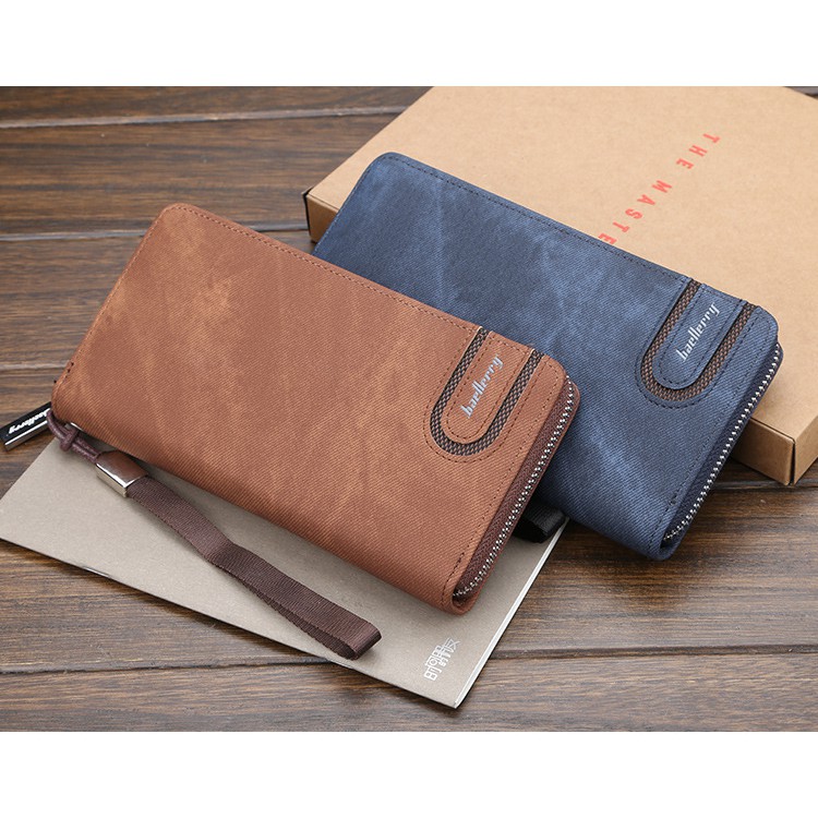 Ví dài vải canvas nam HUTALEATHER MAXIONE thời trang cao cấp dành cho pháo mạnh CT1