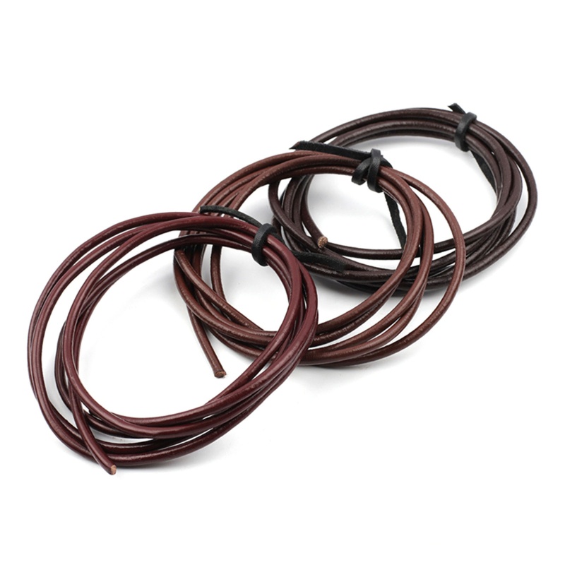 Seng Dây Thừng 4mm Bằng Da Thật Dùng Làm Vòng Tay DIY Đa Năng