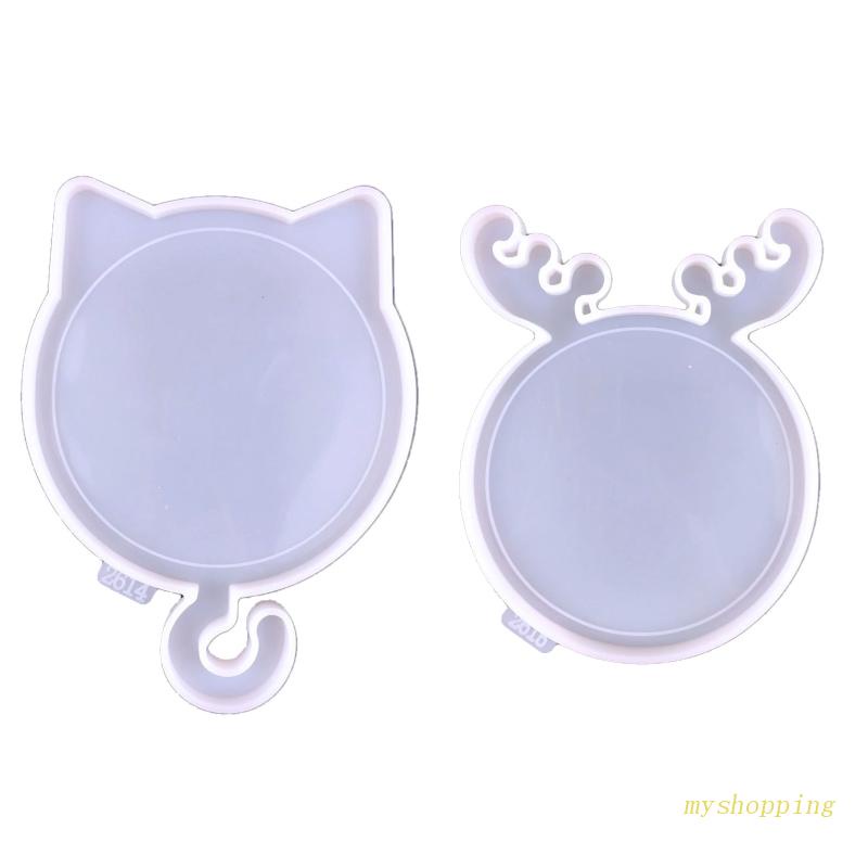 Khuôn Silicone Làm Khung Ảnh Hình Mèo / Hươu Độc Đáo