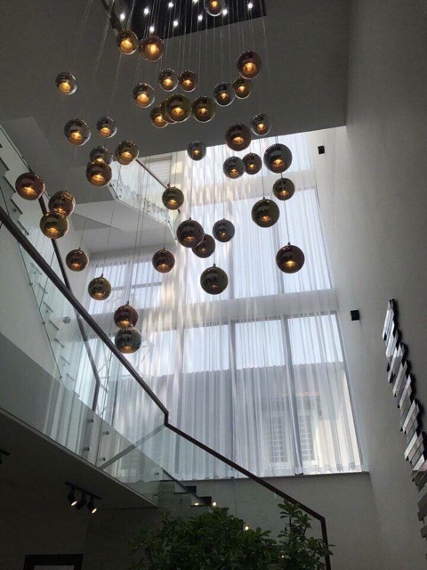 Đèn thả trần chao tròn decor trang trí bàn ăn, đèn quán cafe, đèn nhà hàng