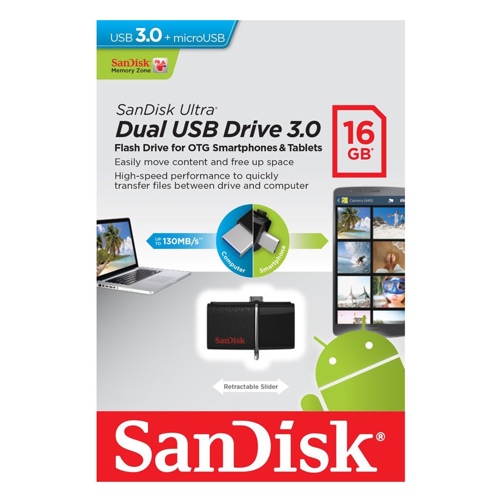 USB 16G OTG Sandisk 3.0 Chính Hãng. BH 2 năm