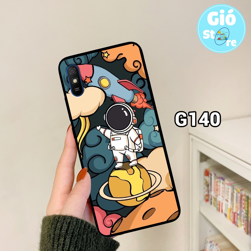 Ốp lưng XIAOMI REDMI 9A/ REDMI NOTE 8/ REDMI 9C in hình phi hành gia đáng yêu,vũ trụ,lưng nhựa cứng viền dẻo