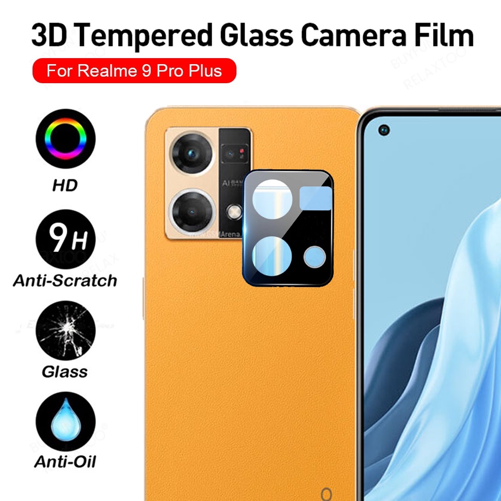Kính Cường Lực 3D Viền Cong Bảo Vệ Camera Sau Cho Oppo Reno 8 7 8Z 7Z Reno8 Reno7 4G 5G Reno8 Z